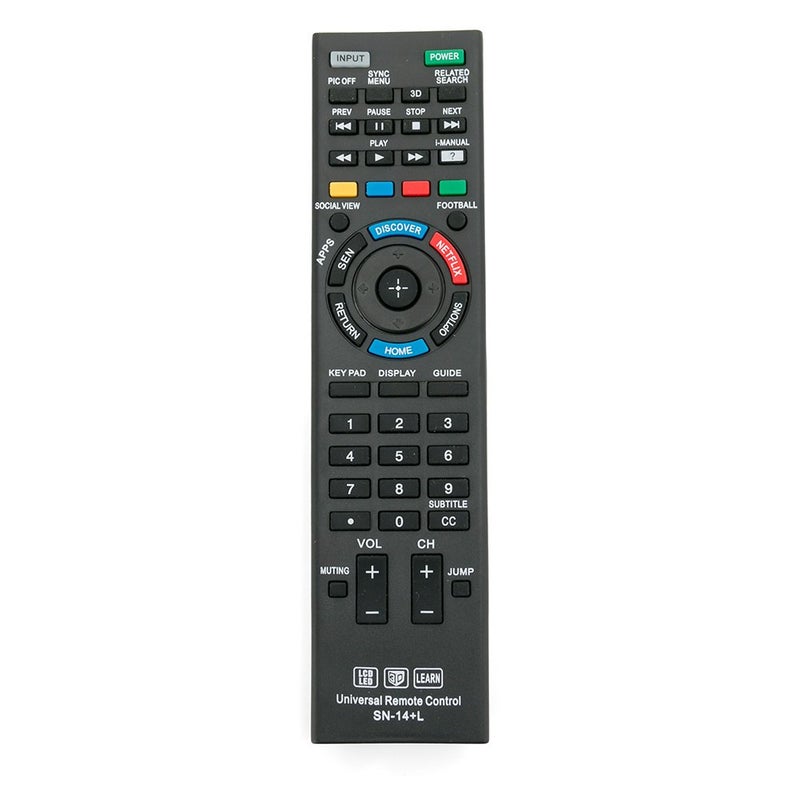 econtrolly Universal Remote Control for Almost All Sony TV RM-YD005 RM-YD014 RM-YD018 RM-YD021 RM-YD024 RM-YD025 YD026 RM-YD027 RM-YD028 RM-YD040 RM-YD063 RM-YD065 RM-YD092 RM-YD102 RM-YD103 RM-Y156 - Image 1